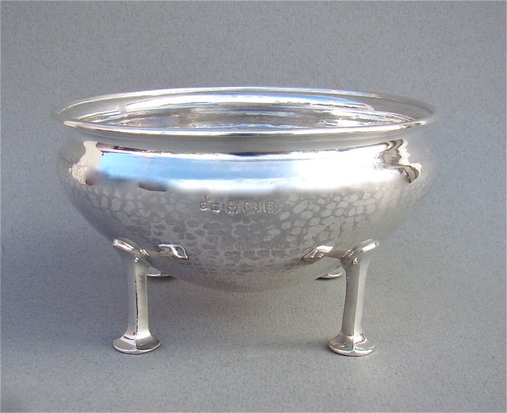 arts craft silver sugar bowl by george lawrence connell birmingham 1930