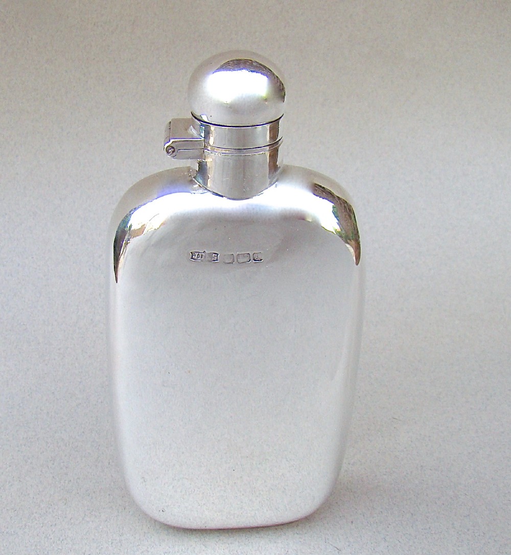 george v silver spirit flask by james dixon sons sheffield 1916