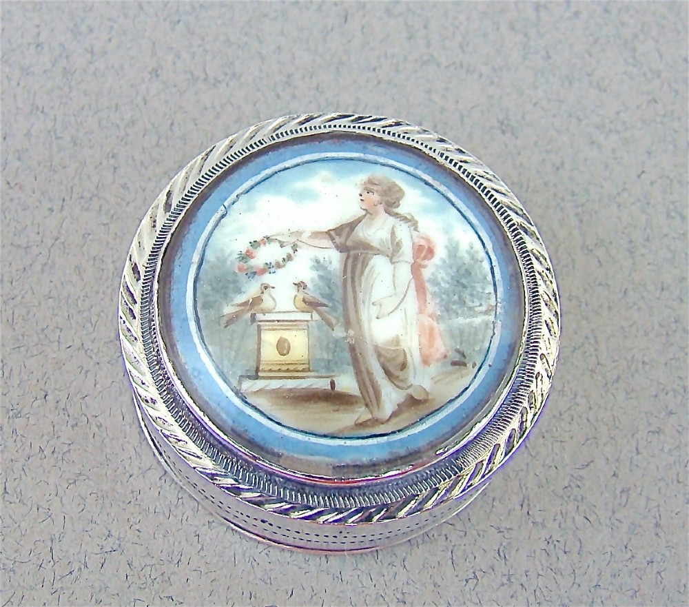 georgian silver mourning patch box by joseph taylor birmingham circa 1795