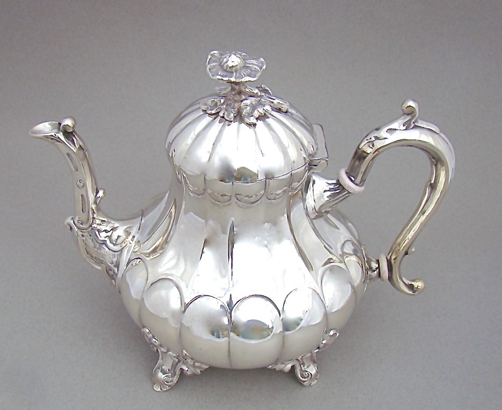 early victorian old sheffield plate teapot by thomas parkins sheffield circa 1840