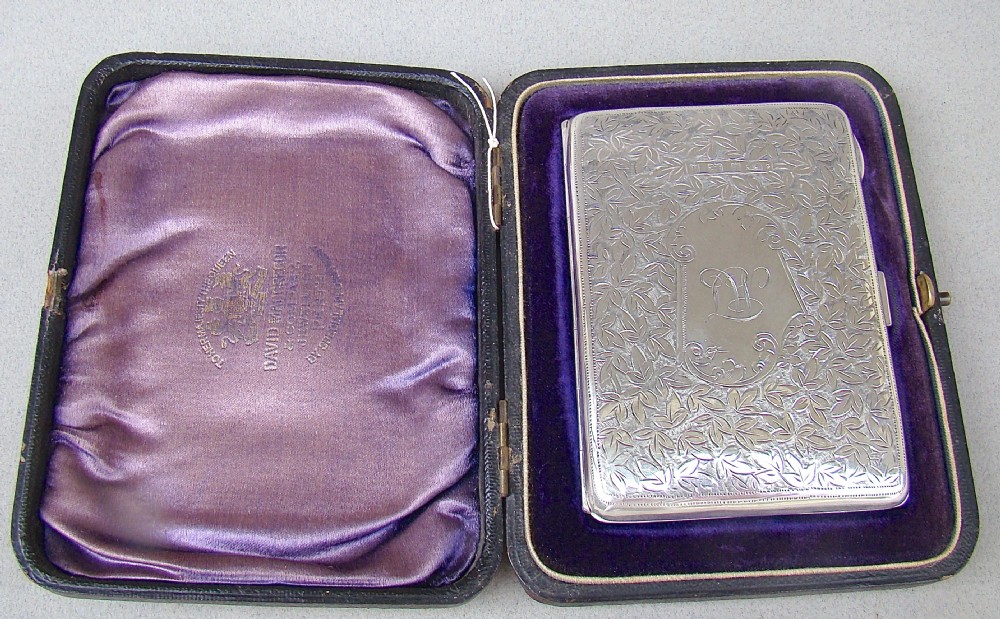 edwardian silver aide memoire by harry hayes birmingham 1903 in original fitted case