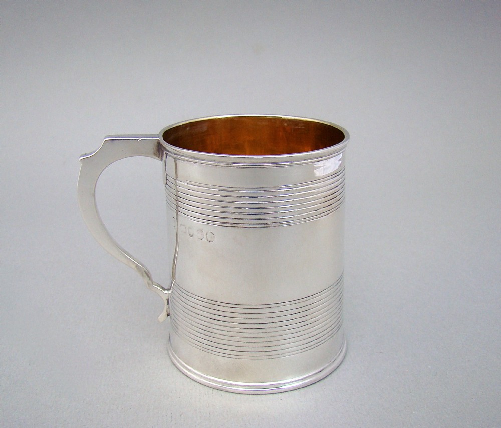 early victorian silver christening mug by pearce burrows london 1846