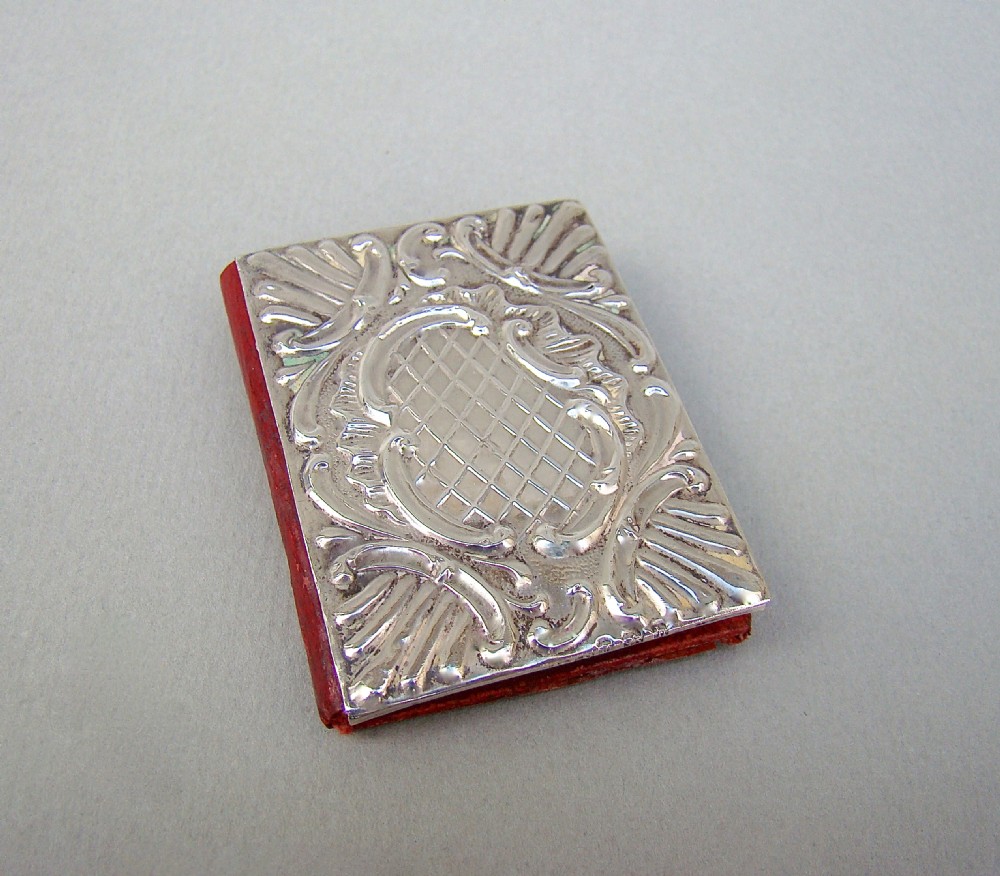 edwardian silver book needle case by arthur j smith birmingham 1907