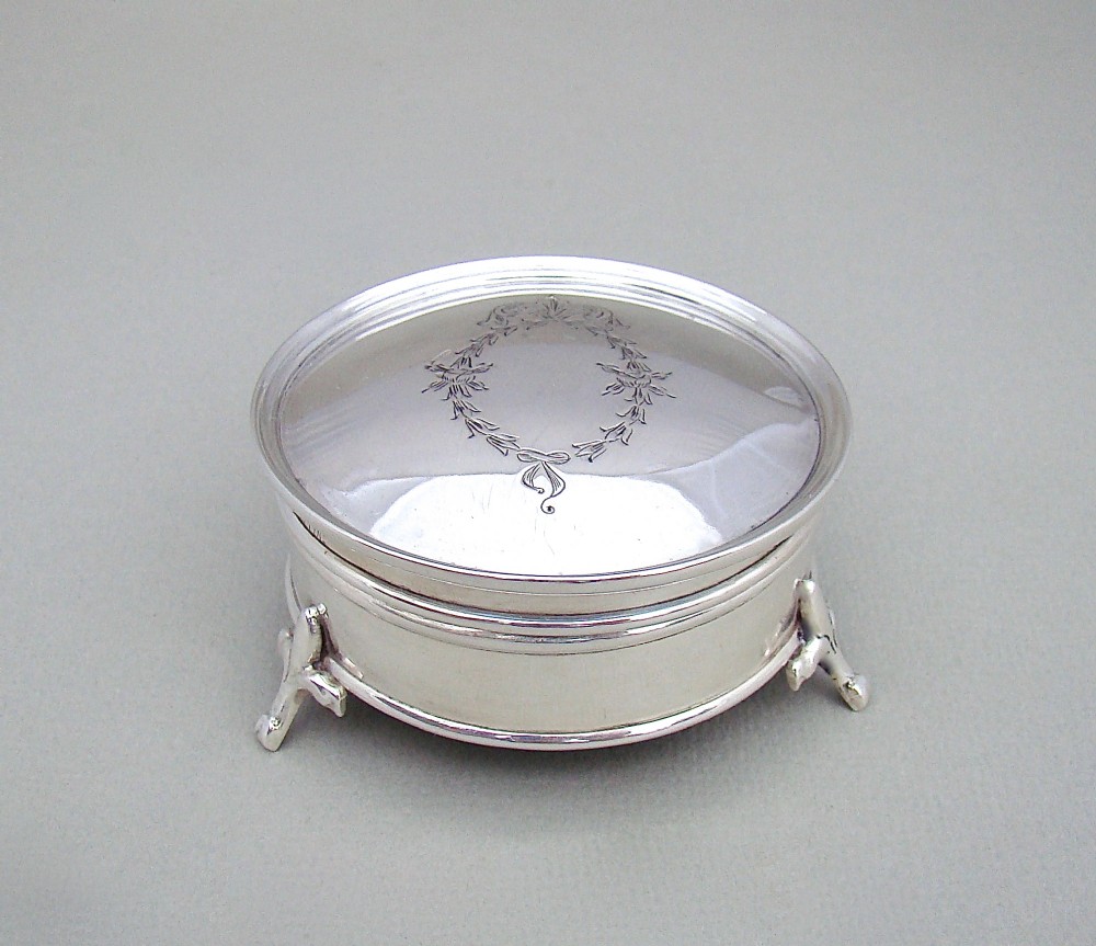 george v silver jewellery box by the northern goldsmiths company birmingham 1923