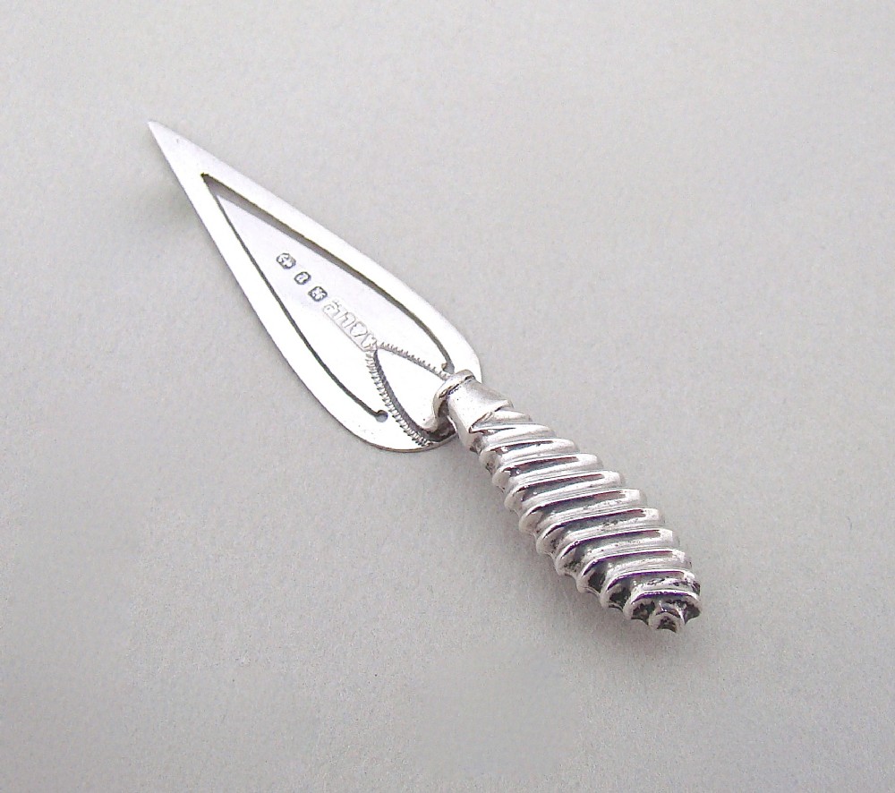 victorian silver bookmark by adie lovekin birmingham 1898