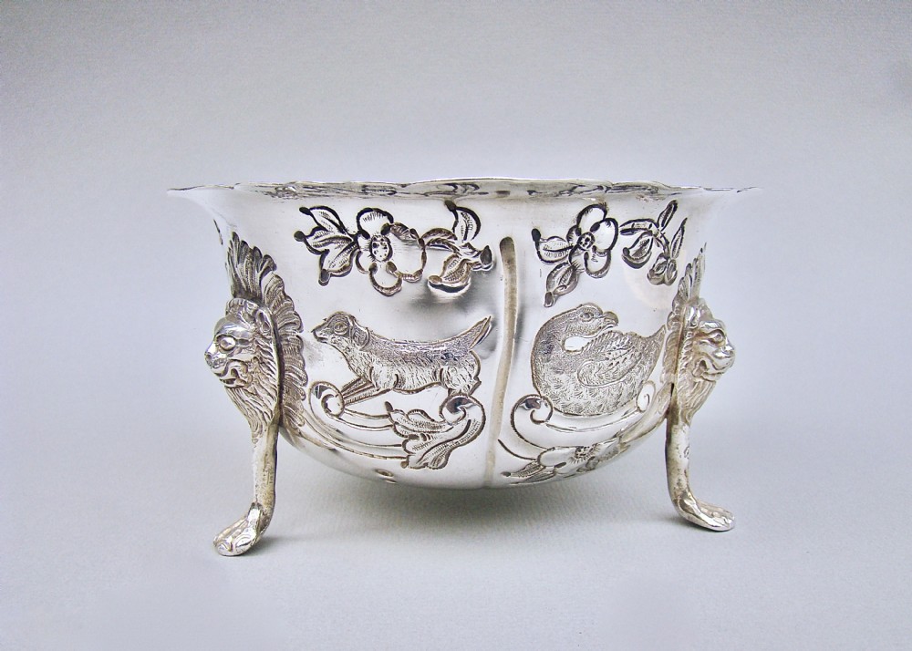delightful irish silver sugar bowl by weir sons dublin 1908