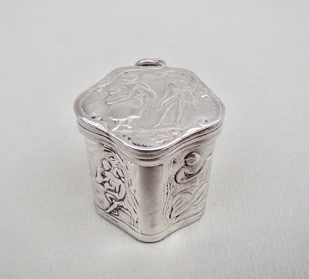 18th century dutch silver peppermint box circa 1780
