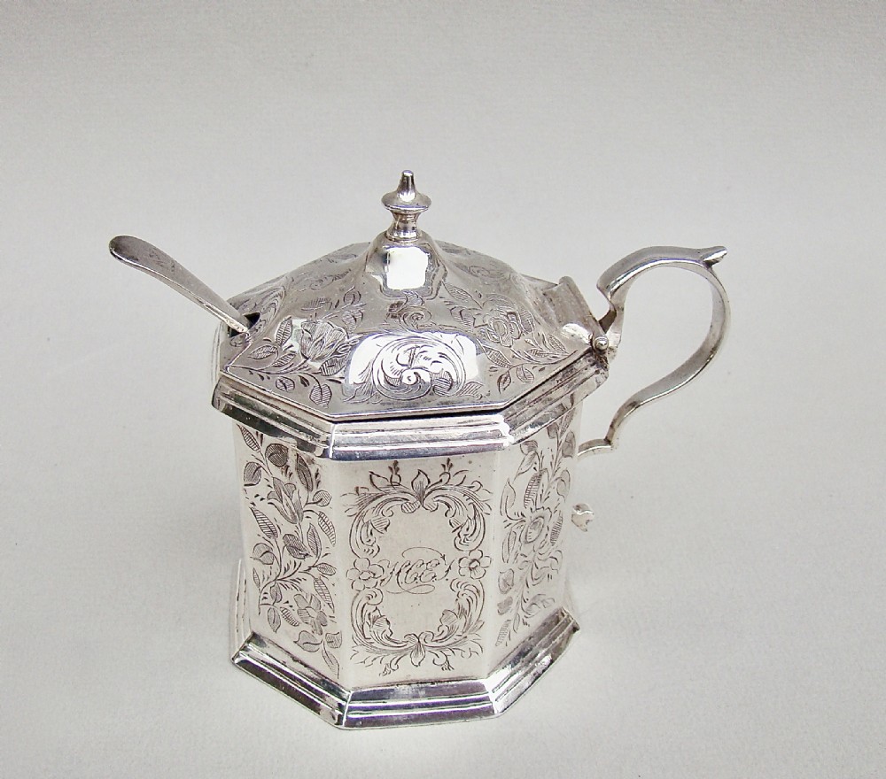 victorian silver mustard pot by hilliard thomason birmingham 1884