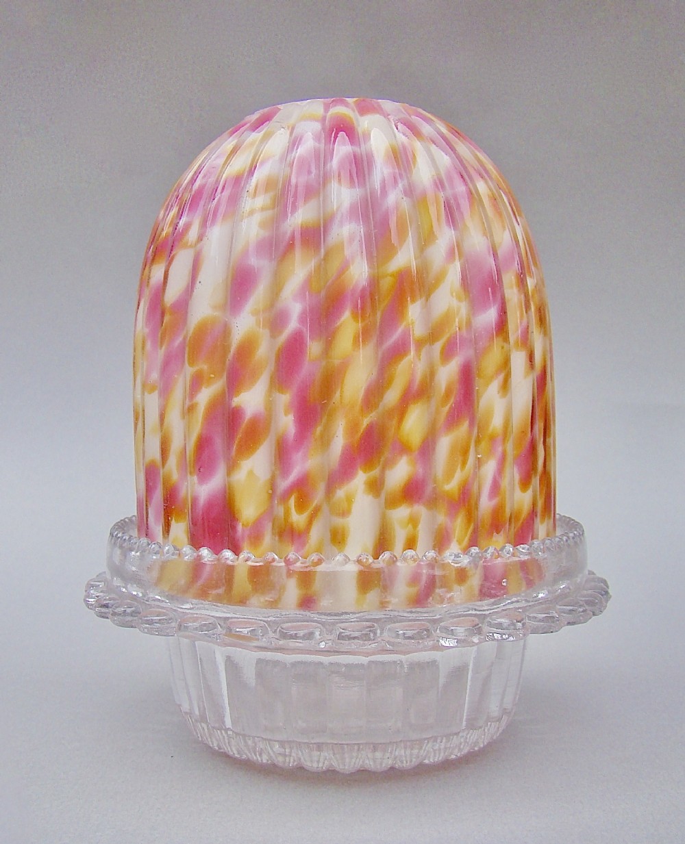 rare victorian clarke pyramid opaline glass fairy light circa 1880