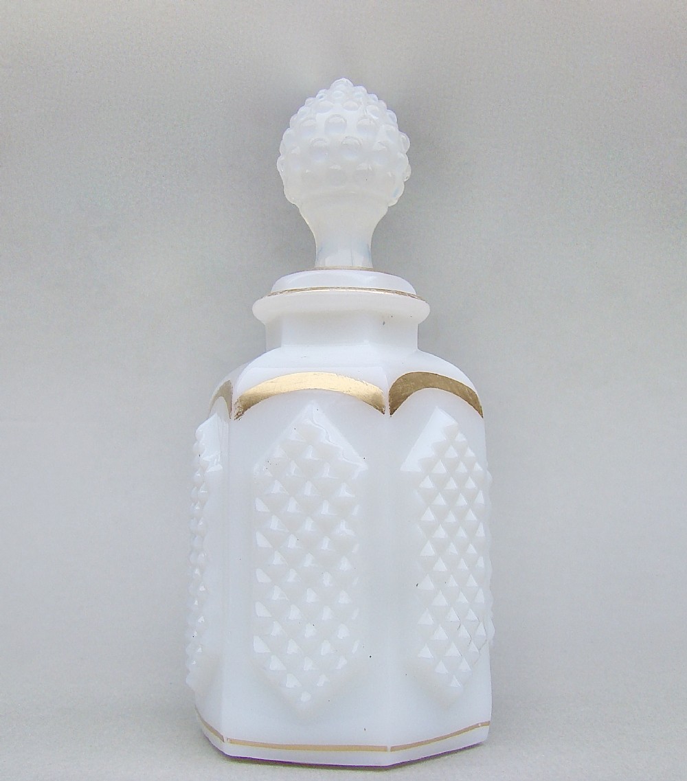 early american pattern glass opaline scent bottle circa 1860