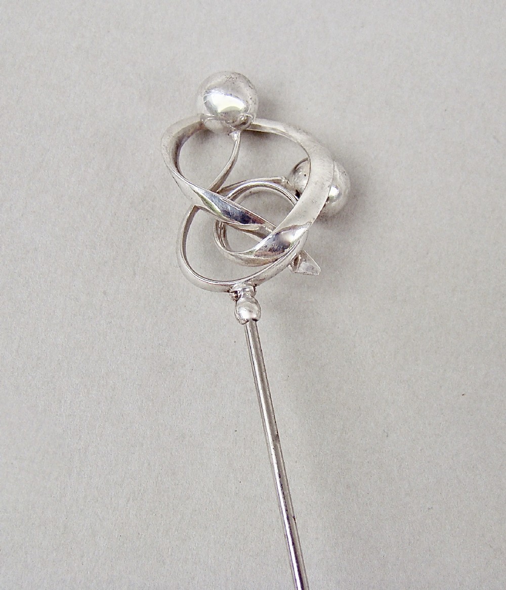 exquisite charles horner solid silver hat pin chester 1912