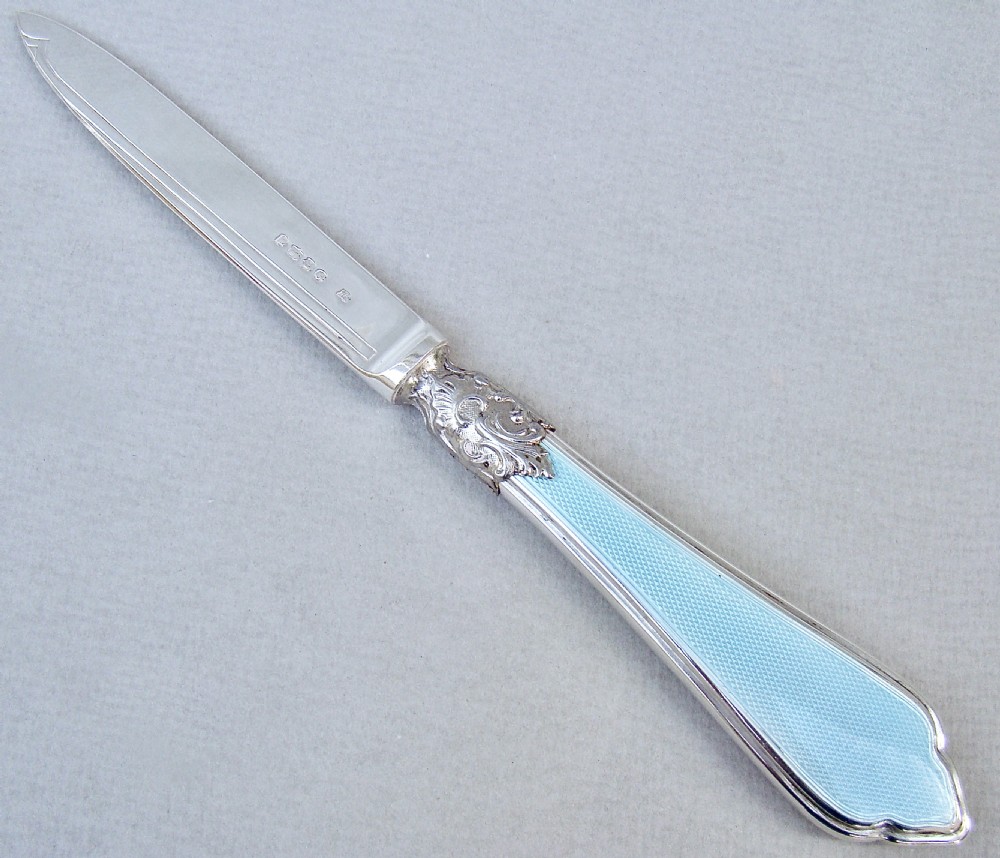 fabulous victorian silver and guilloche enamel letter opener by william hutton sons london 1885