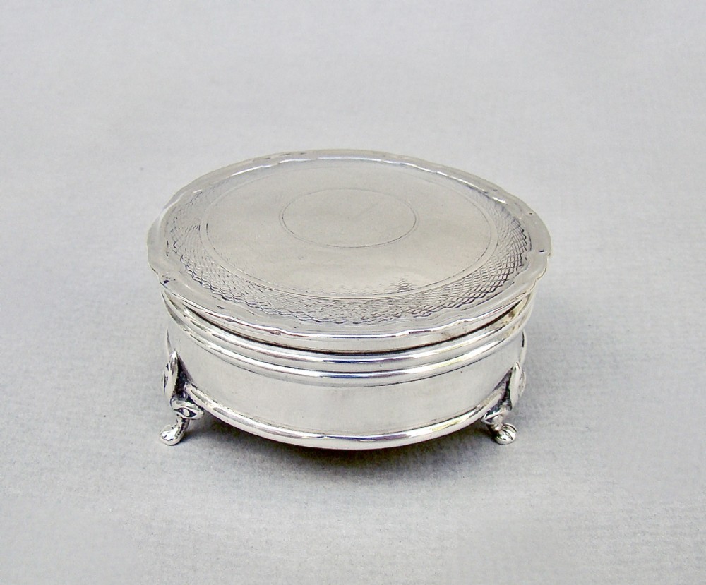 george v solid silver jewellery box by synyer beddoes birmingham 1916