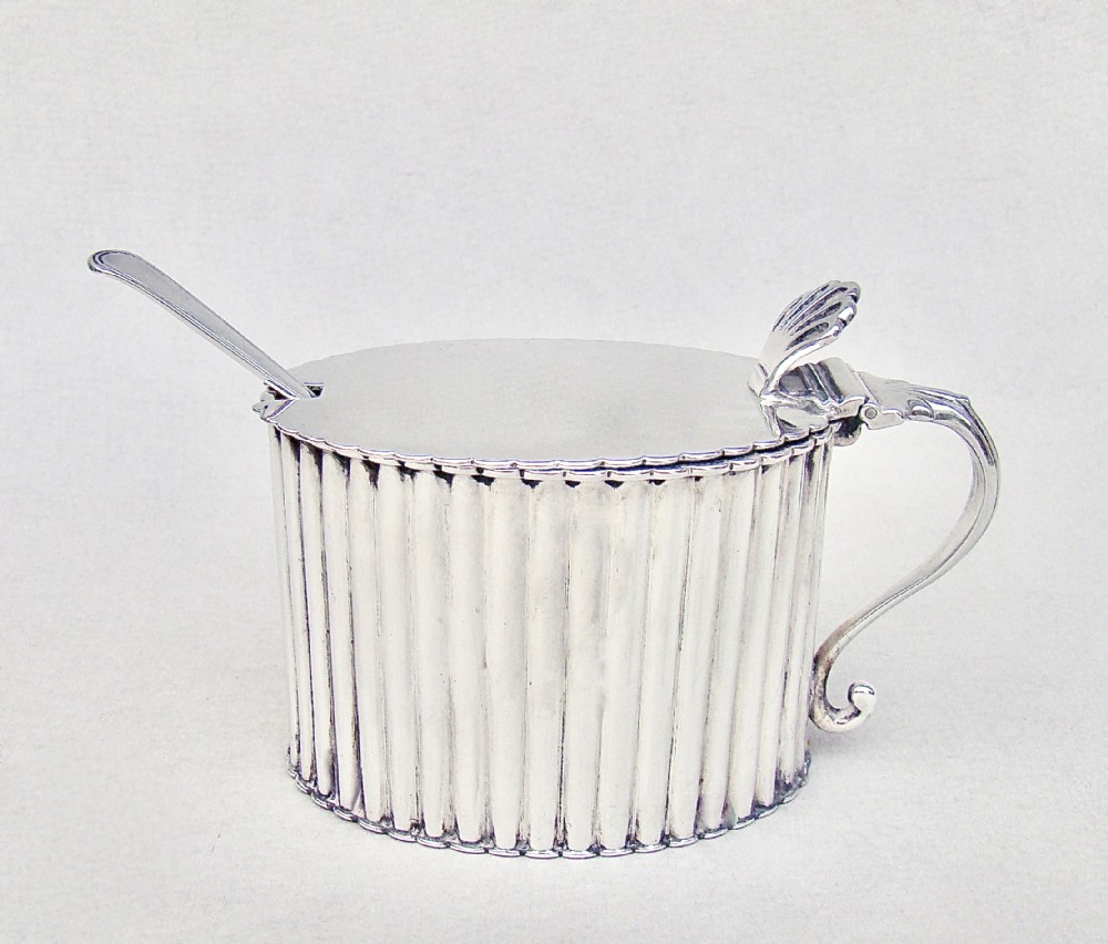 good victorian silver mustard pot by william eaton london 1881