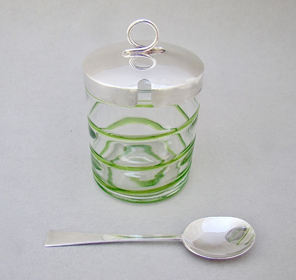 elegant silver mounted preserve jar by the goldsmiths silversmiths london 1910