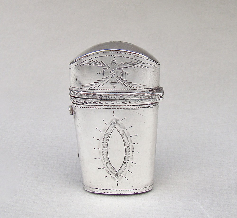 georgian silver scent bottle etui by samuel pemberton birmingham 1798