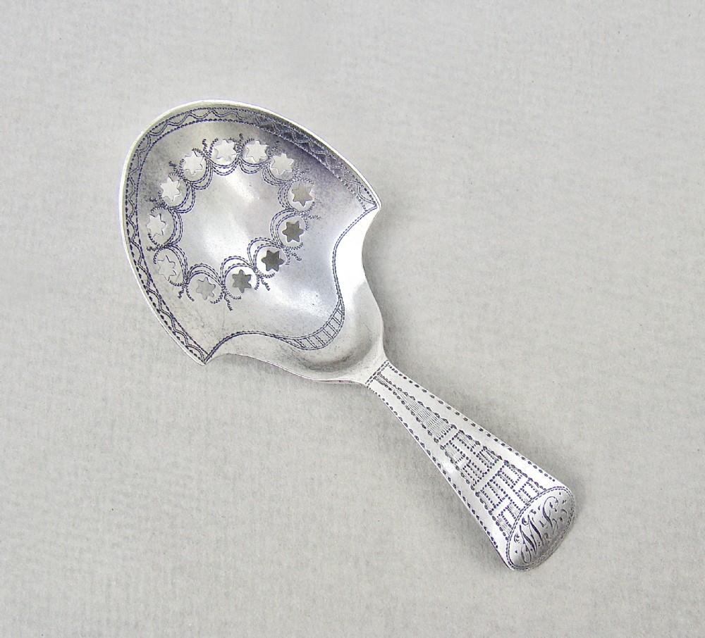 rare georgian silver caddy spoon by joseph taylor birmingham 1810