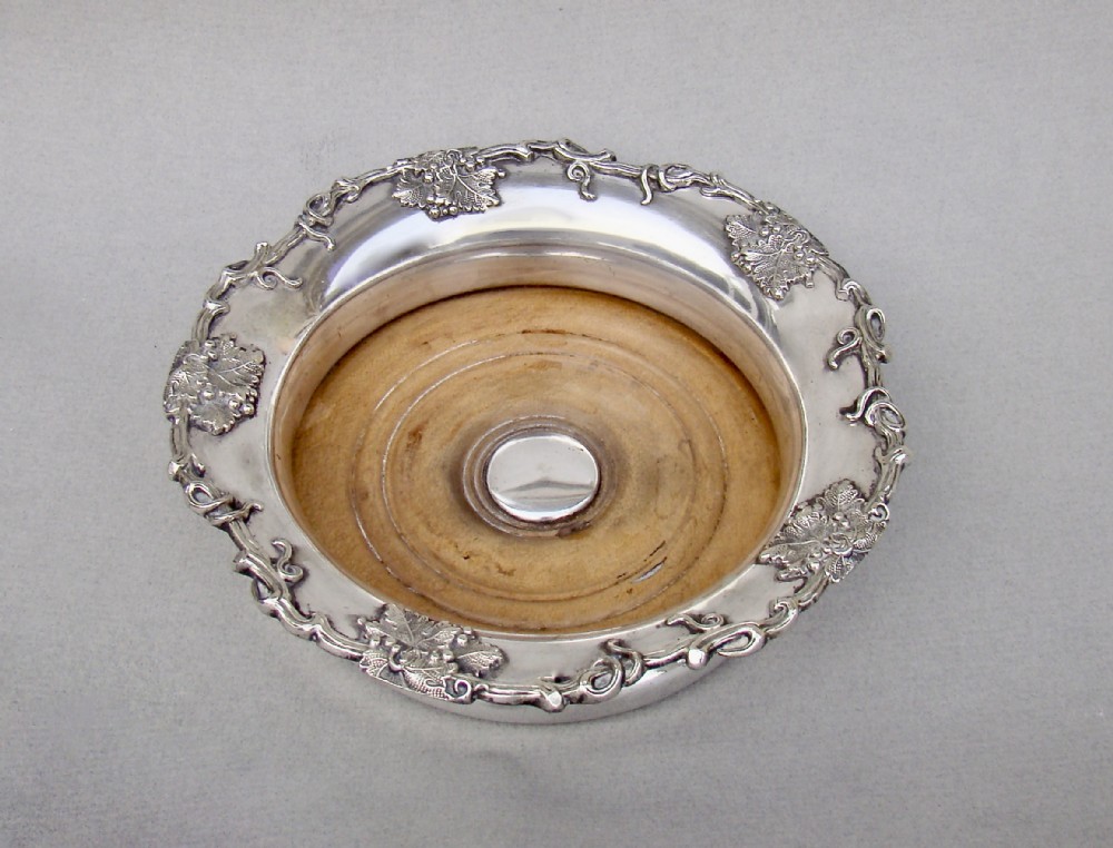 william iv old sheffield plate wine coaster by thomas wilkinson sheffield circa 1835