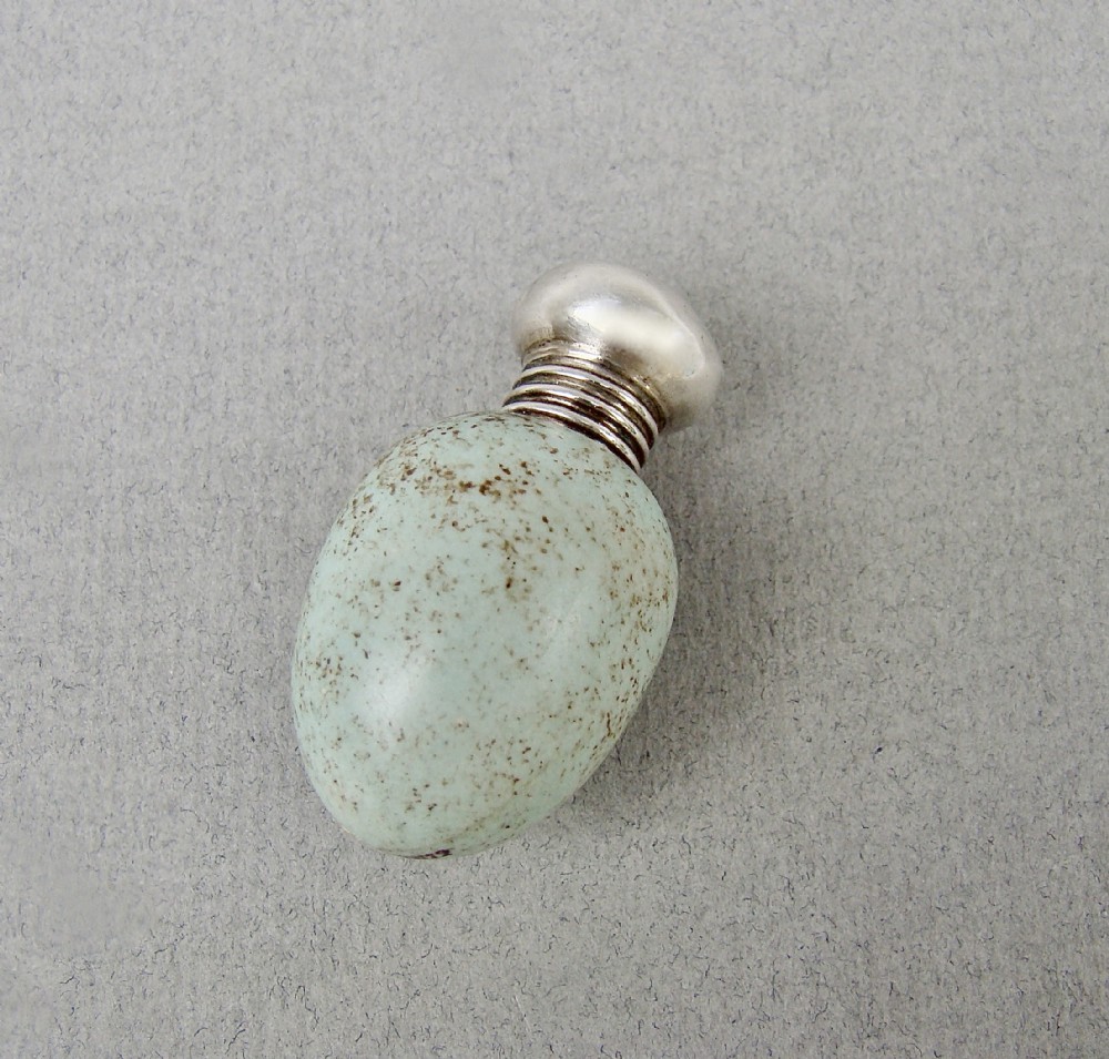 rare victorian silver macintyre speckled egg scent bottle birmingham circa 1890