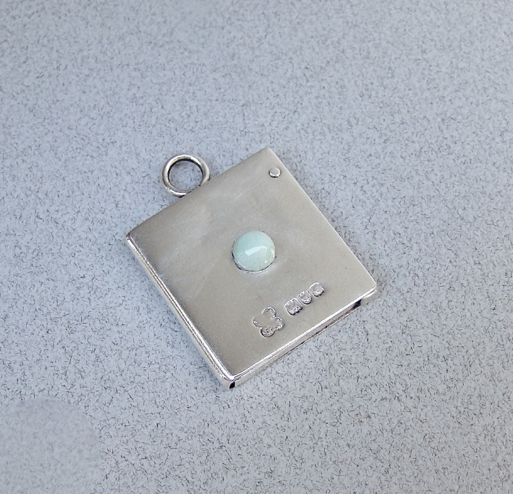 rare edwardian silver swivel stamp case by w g neal london 1901