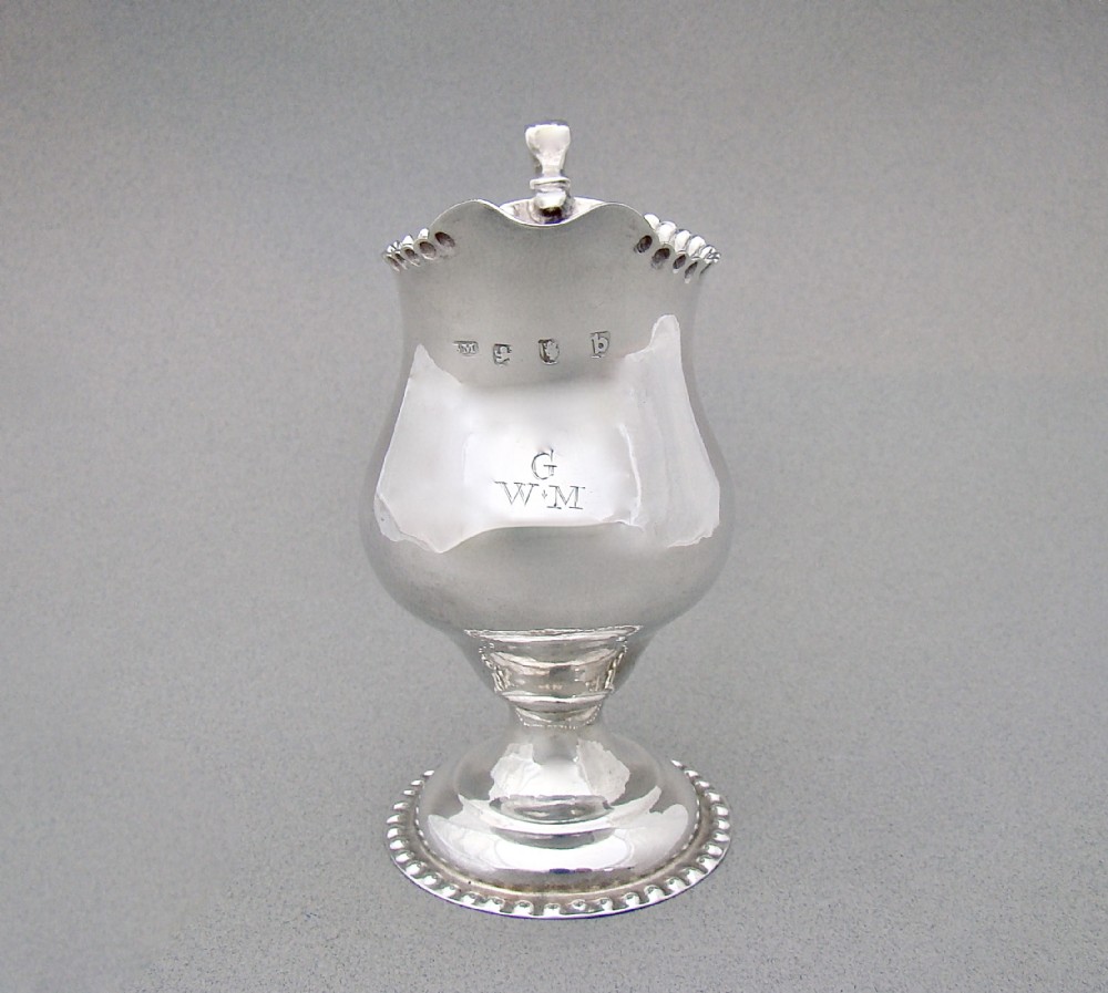 good georgian silver cream jug by benjamin montagu london 1777