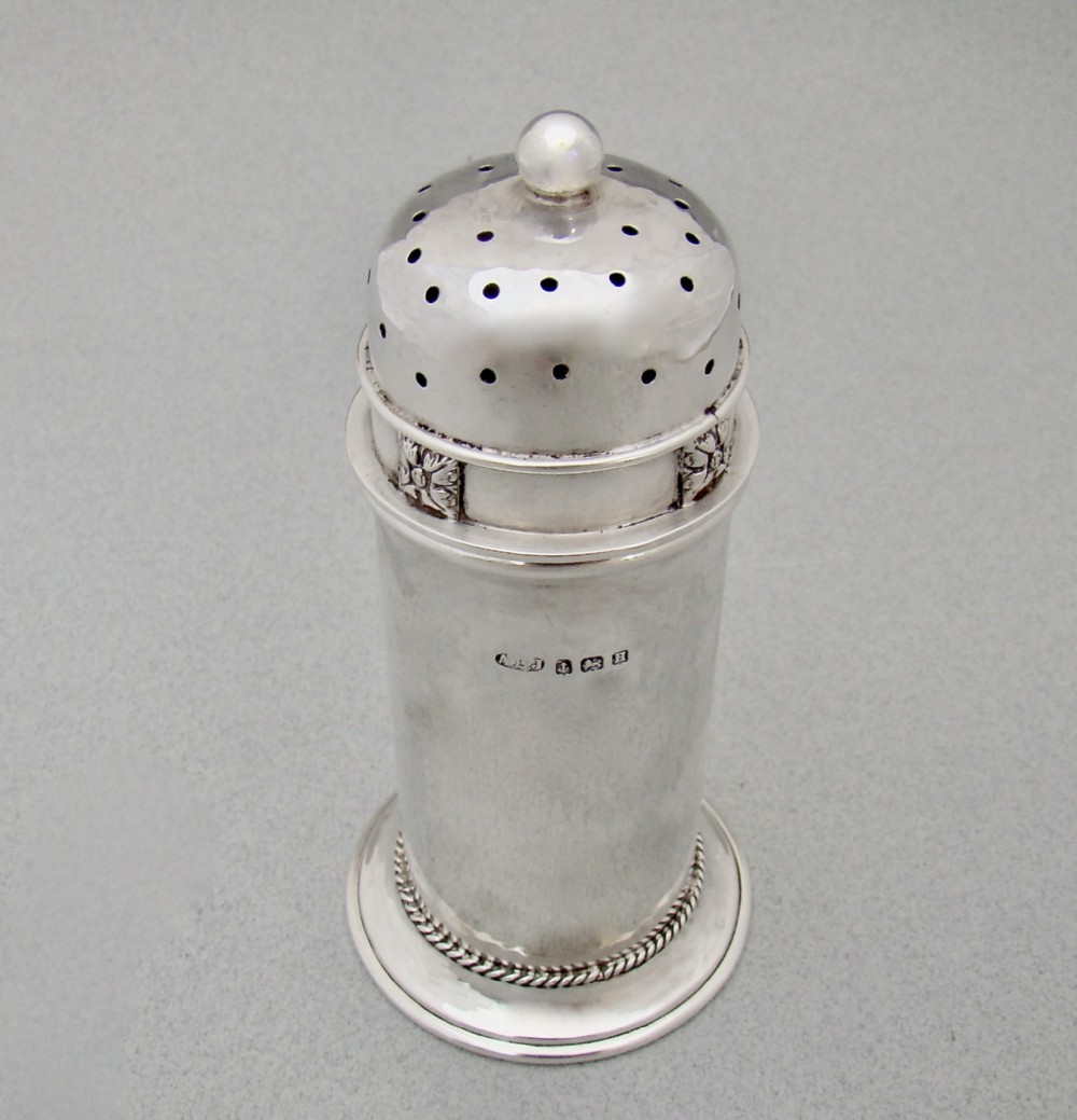 fabulous arts craft sugar caster by ae jones birmingham 1932