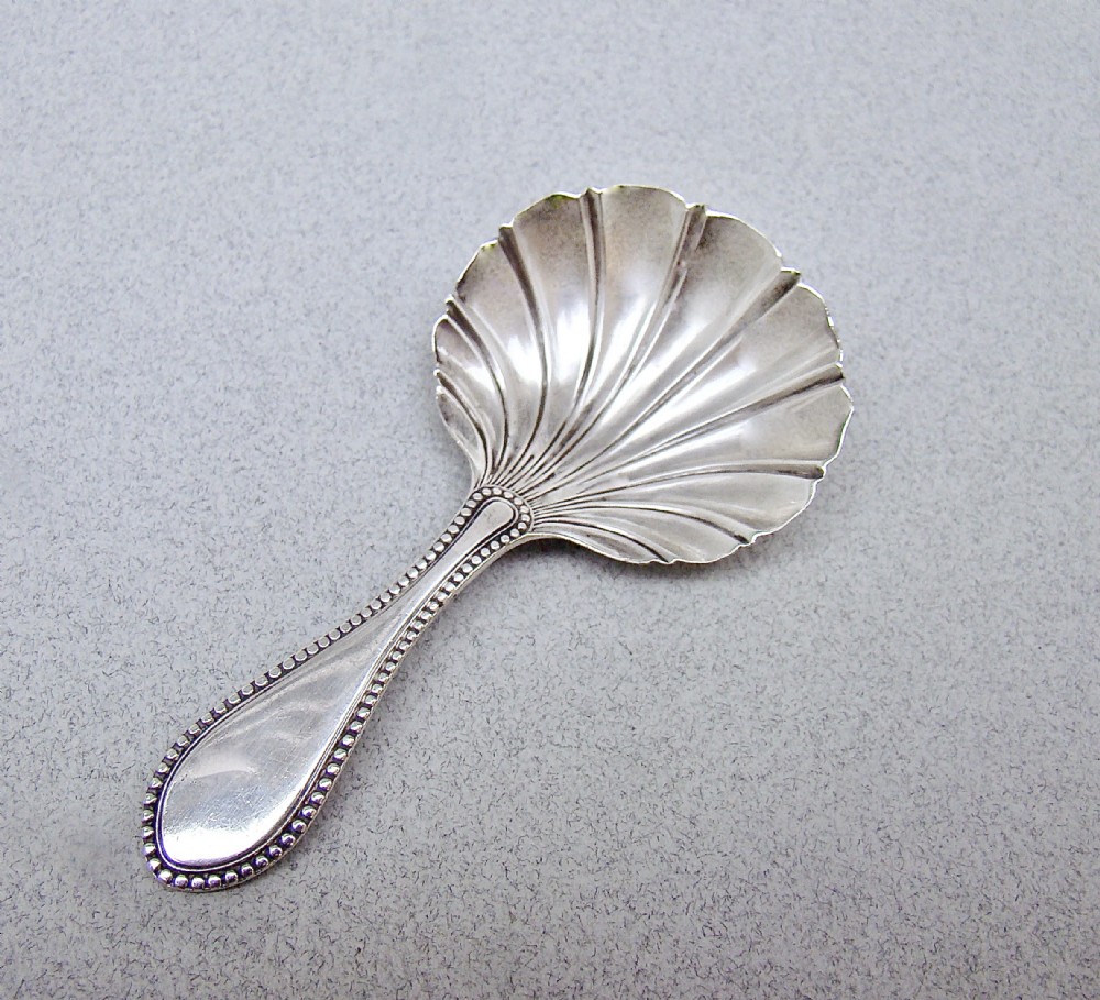 good victorian silver caddy spoon by martin hall co sheffield 1861